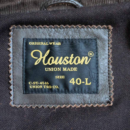 HOUSTON Cowhide Leather Sports Jacket Size 40L