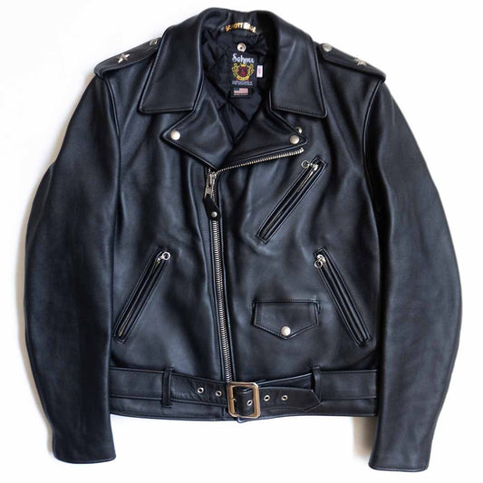 SCHOTT 613US One Star Double Rider Jacket Black Size 40