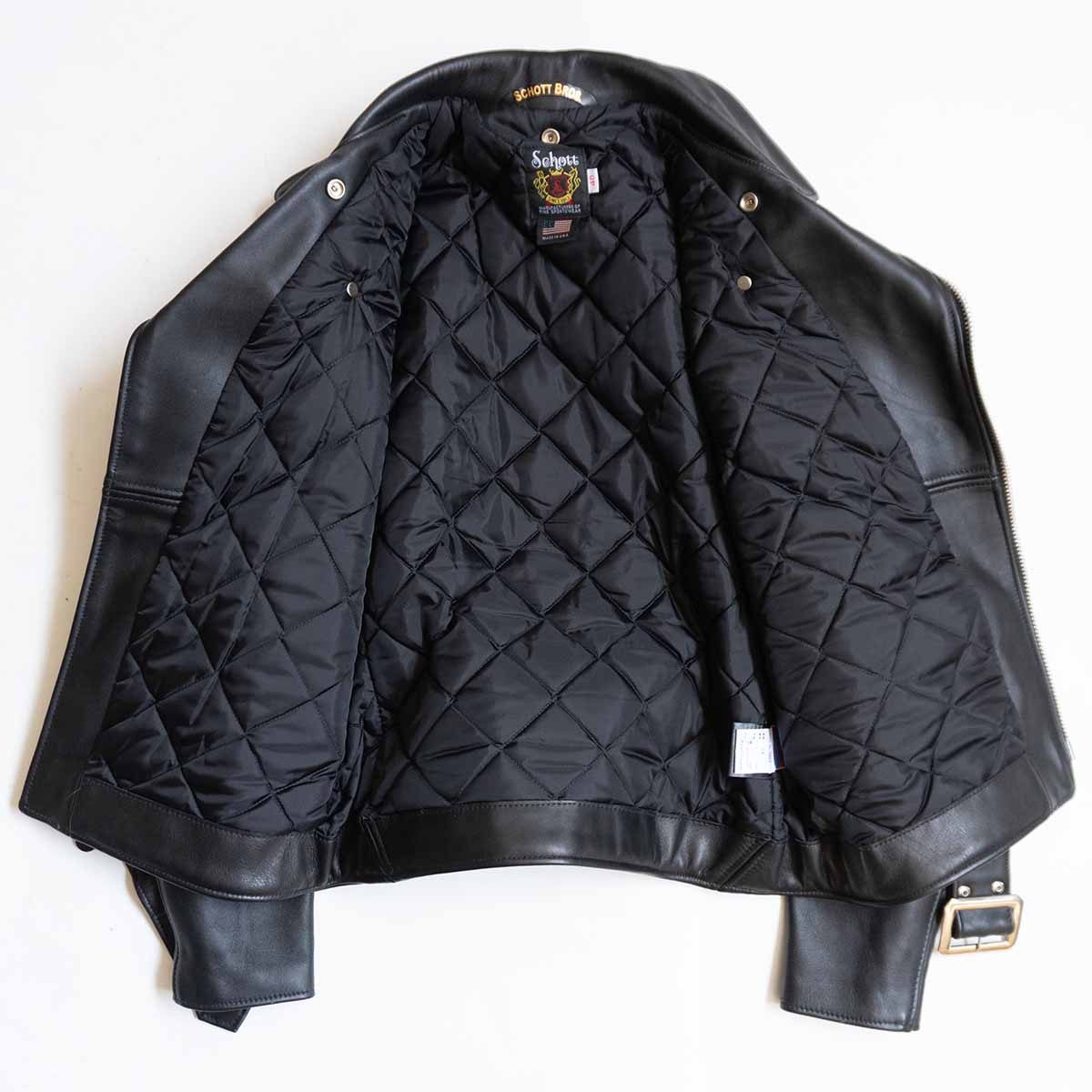 SCHOTT 613US One Star Double Rider Jacket Black Size 40