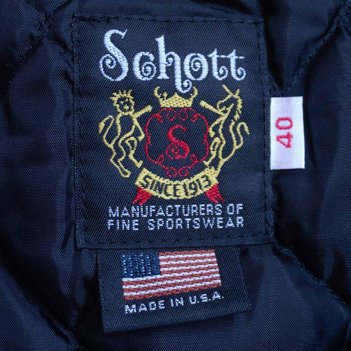 SCHOTT 613US One Star Double Rider Jacket Black Size 40