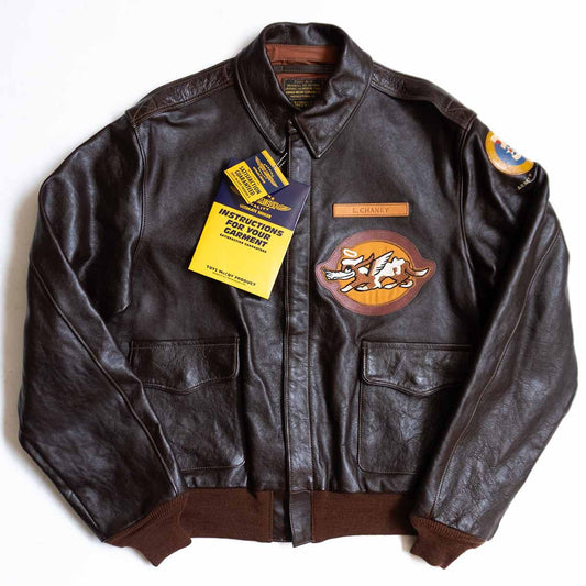 TOYS McCOY Horsehide A-2 Flight Marilyn Monroe Jacket Size 42