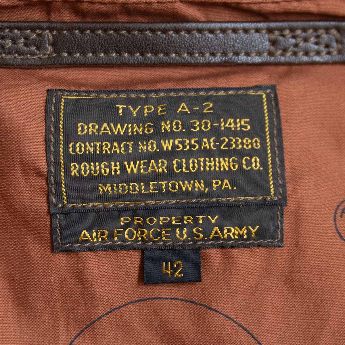 TOYS McCOY Horsehide A-2 Flight Marilyn Monroe Jacket Size 42