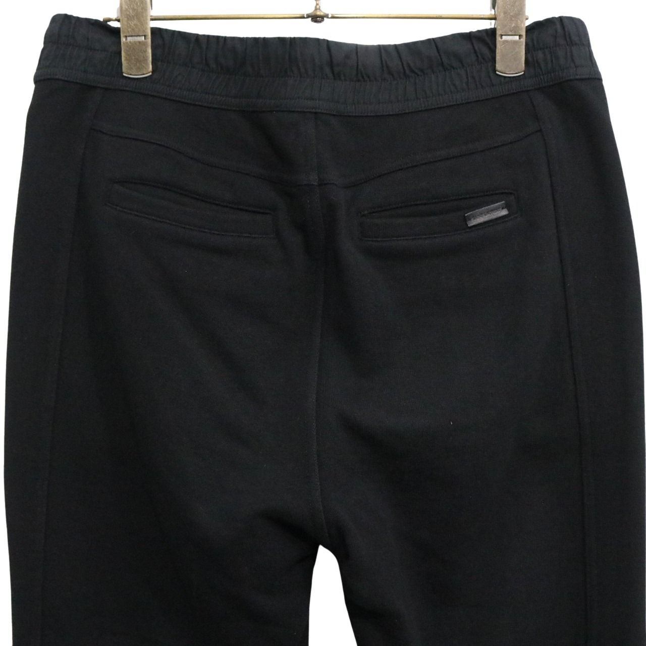 Saint Laurent Paris Slim Fleece Sweatpants Black Size S