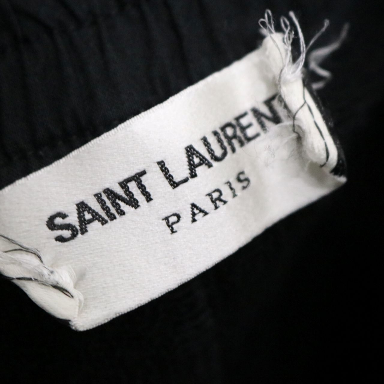 Saint Laurent Paris Slim Fleece Sweatpants Black Size S