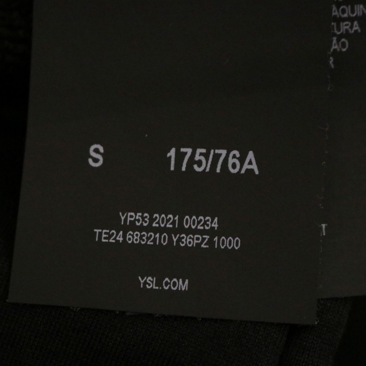 Saint Laurent Paris Slim Fleece Sweatpants Black Size S