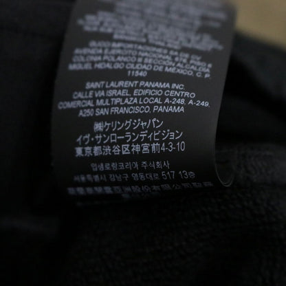 Saint Laurent Paris Slim Fleece Sweatpants Black Size S