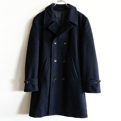 COMME des GARCONS HOMME 00s Double Breasted Coat Navy Size M