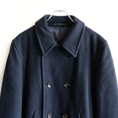 COMME des GARCONS HOMME 00s Double Breasted Coat Navy Size M