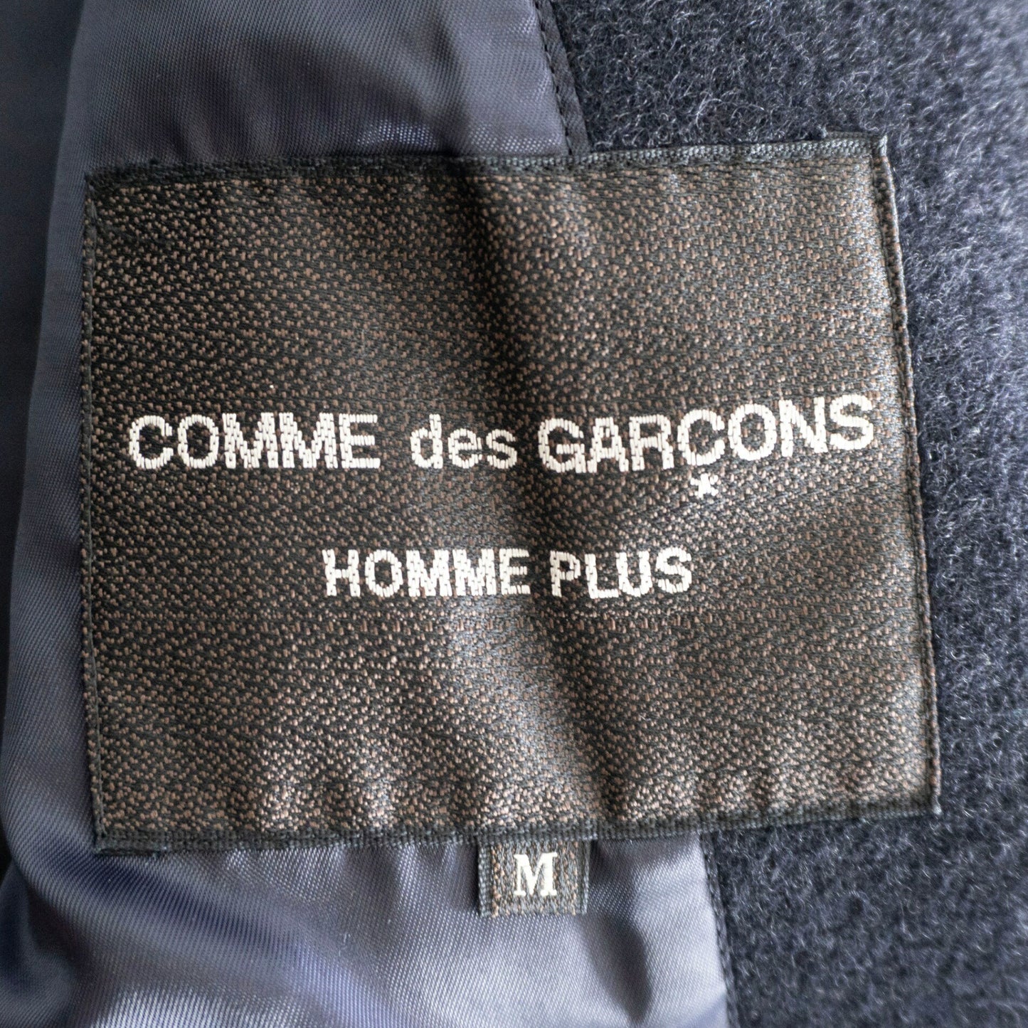COMME des GARCONS HOMME 00s Double Breasted Coat Navy Size M