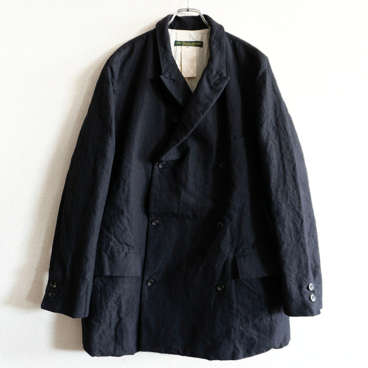 PAUL HARNDEN Wool Linen Double-breasted Blazer Jacket Size XXL