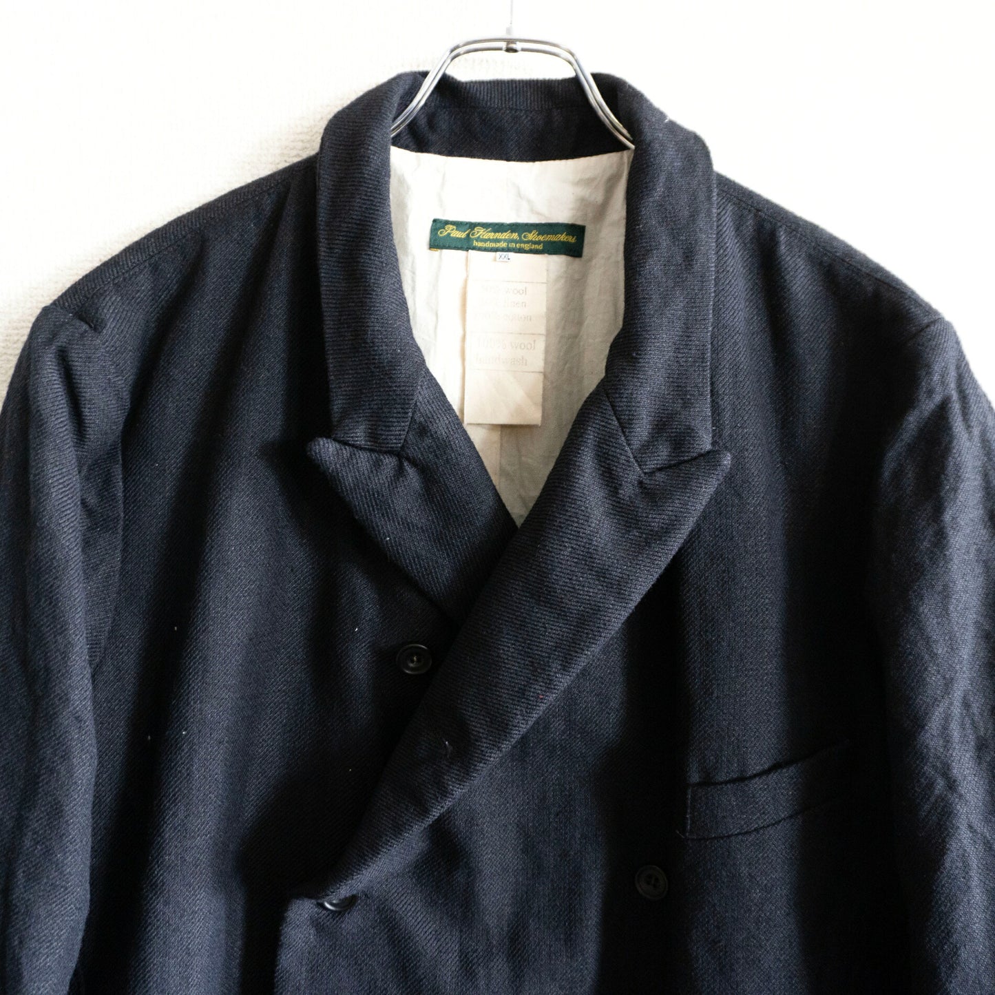 PAUL HARNDEN Wool Linen Double-breasted Blazer Jacket Size XXL