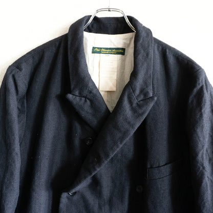 PAUL HARNDEN Wool Linen Double-breasted Blazer Jacket Size XXL