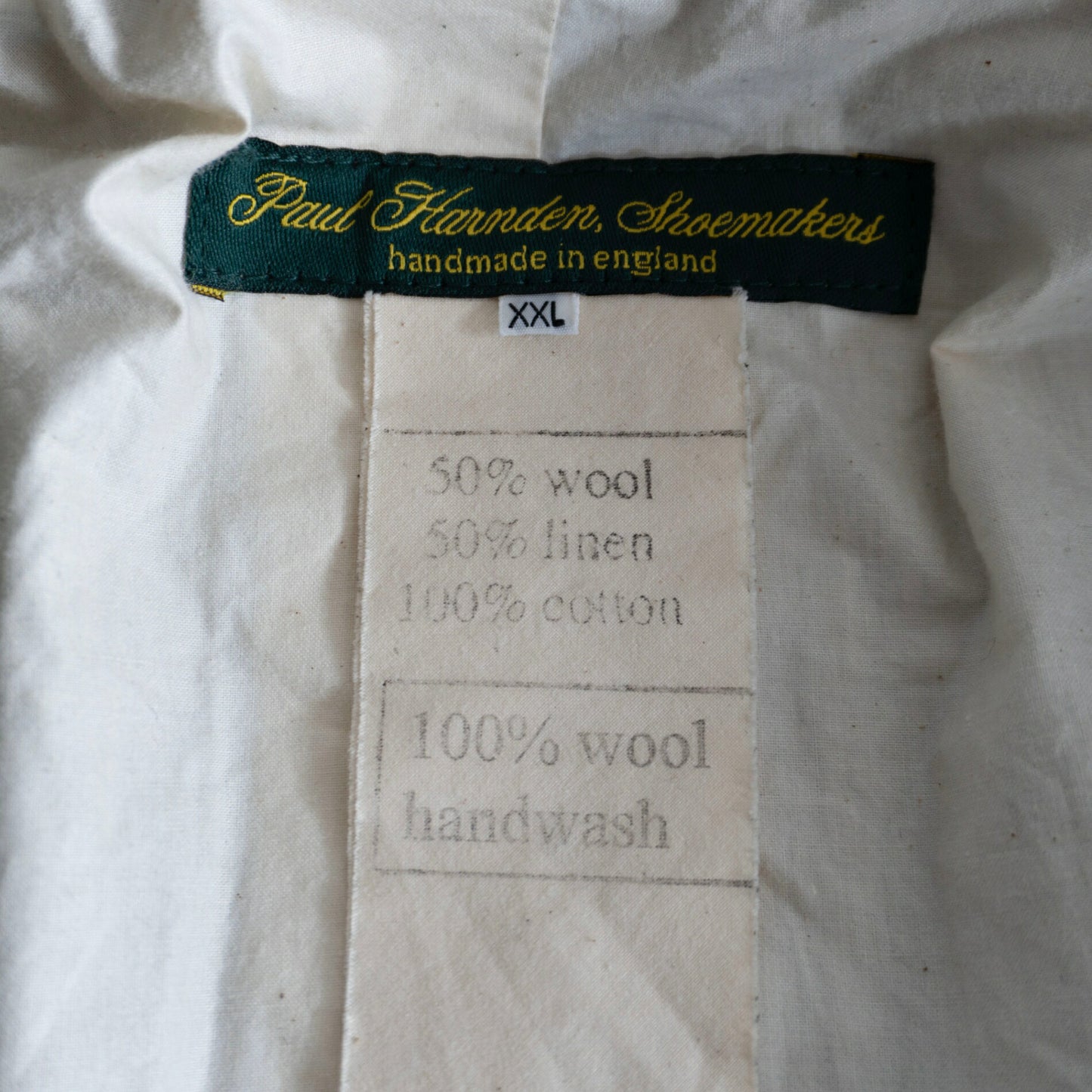 PAUL HARNDEN Wool Linen Double-breasted Blazer Jacket Size XXL