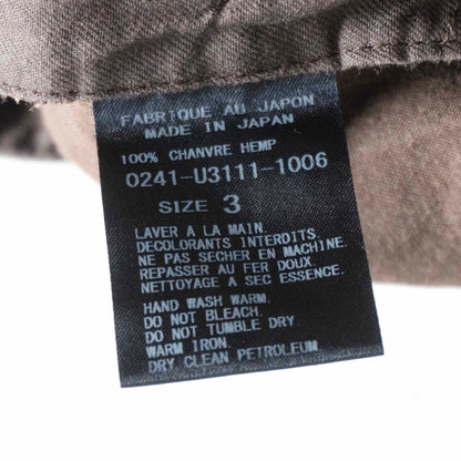 ARTS&SCIENCE 24SS Hemp Wide Pants Brown Size 3