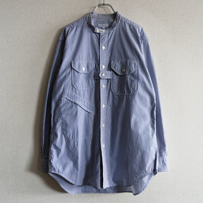 Engineered Garments Banded Collar Stripe Shirt Size S