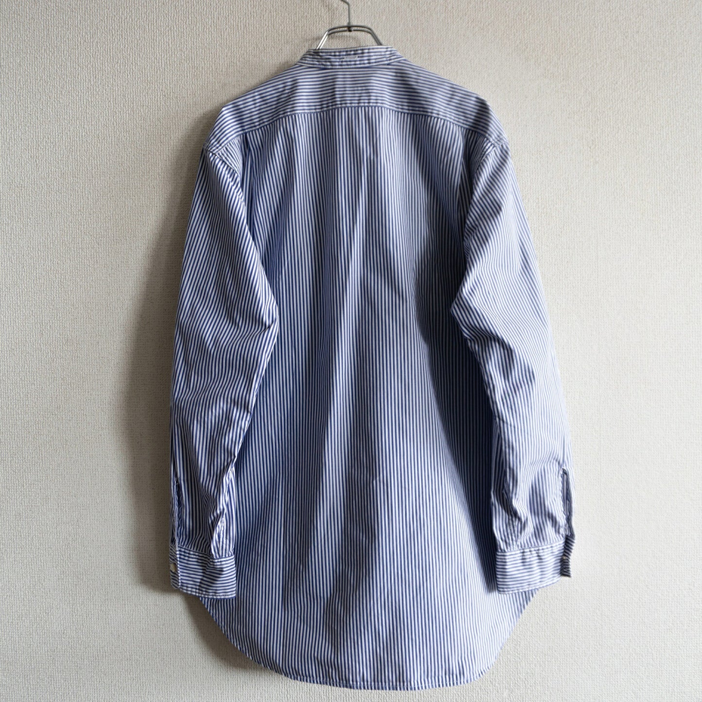 Engineered Garments Banded Collar Stripe Shirt Size S