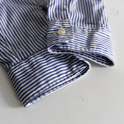 Engineered Garments Banded Collar Stripe Shirt Size S