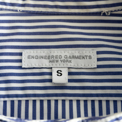 Engineered Garments Banded Collar Stripe Shirt Size S