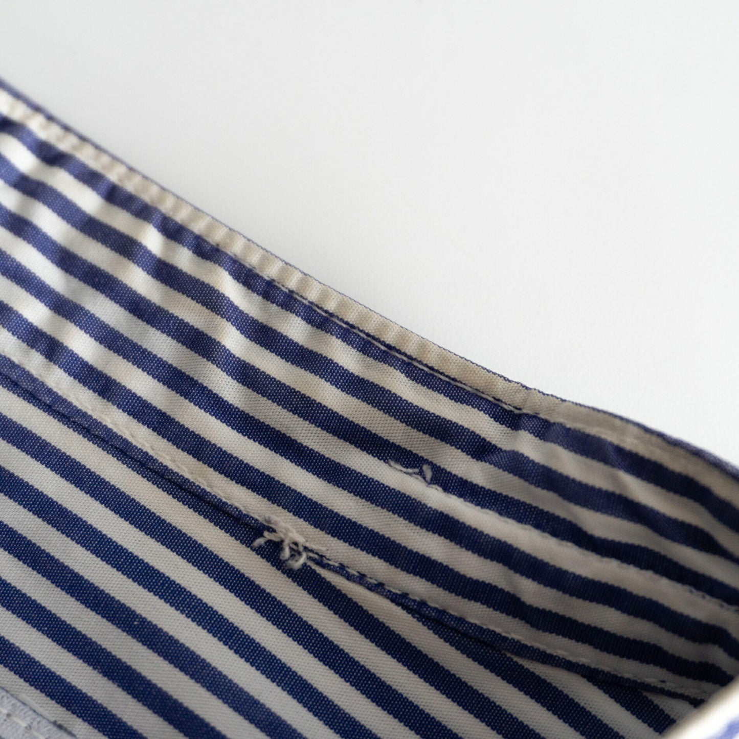Engineered Garments Banded Collar Stripe Shirt Size S