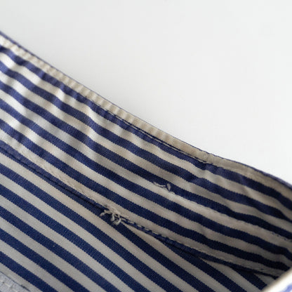 Engineered Garments Banded Collar Stripe Shirt Size S