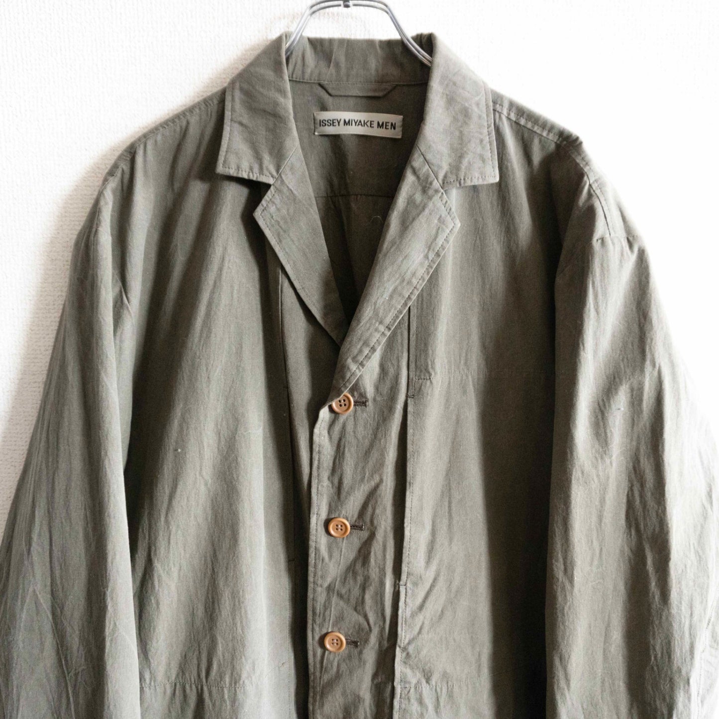ISSEY MIYAKE MEN Washed Design Jacket Gray Size 3