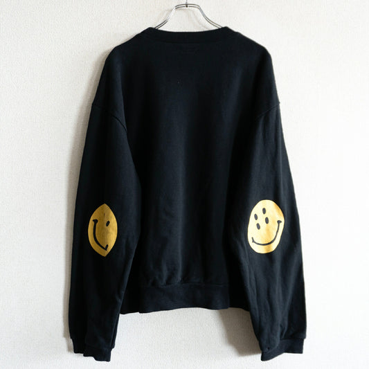 KAPITAL Smiley Face Sweatshirt Black Size 5