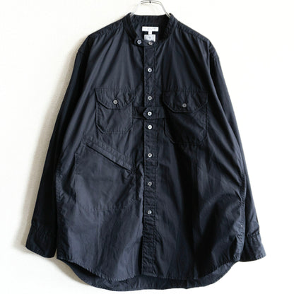 Engineered Garments Black Banded Collar Shirt Size S