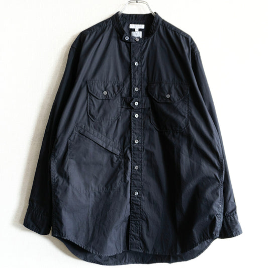 Engineered Garments Black Banded Collar Shirt Size S