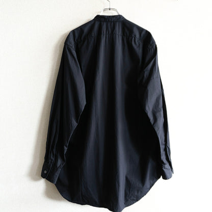 Engineered Garments Black Banded Collar Shirt Size S