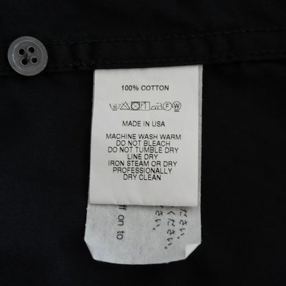 Engineered Garments Black Banded Collar Shirt Size S