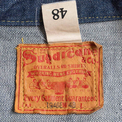 SUGAR CANE 1946E 1st Type WWII Model Denim Jacket Size 48