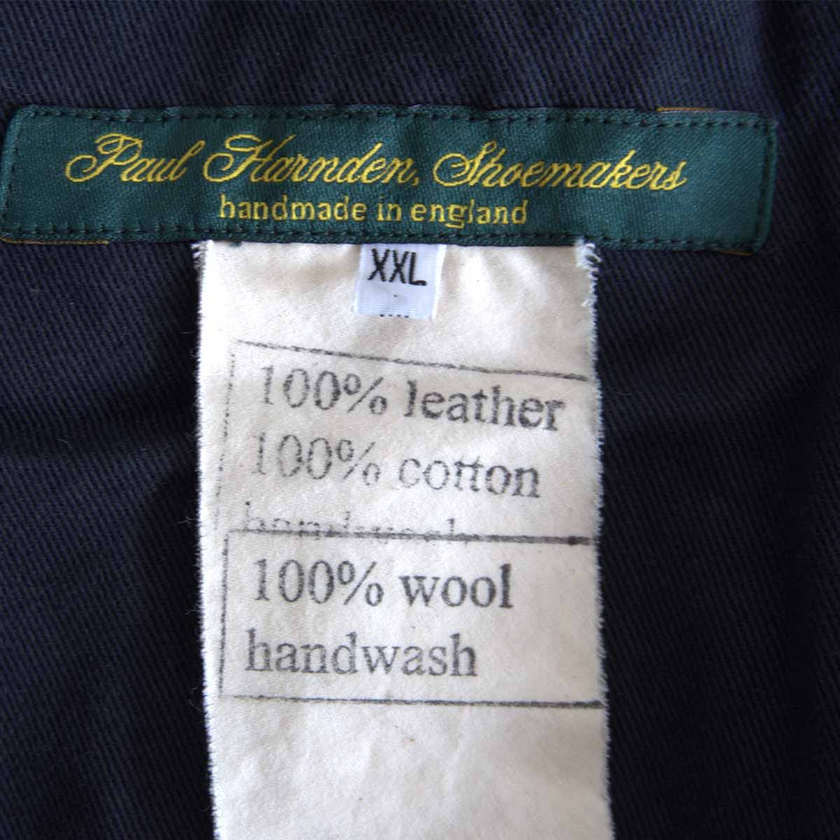 PAUL HARNDEN Leather Jerkin Jacket Size XXL