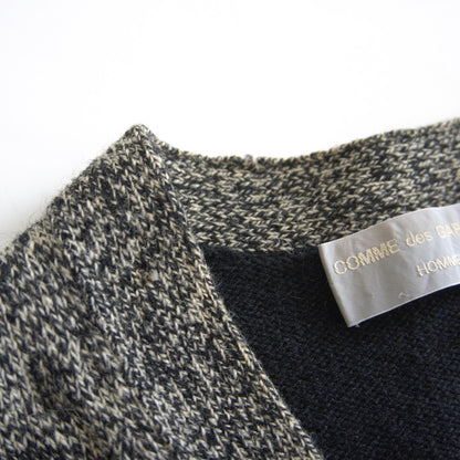 COMME des GARCONS HOMME 80s Panelled Wool Cardigan Size L