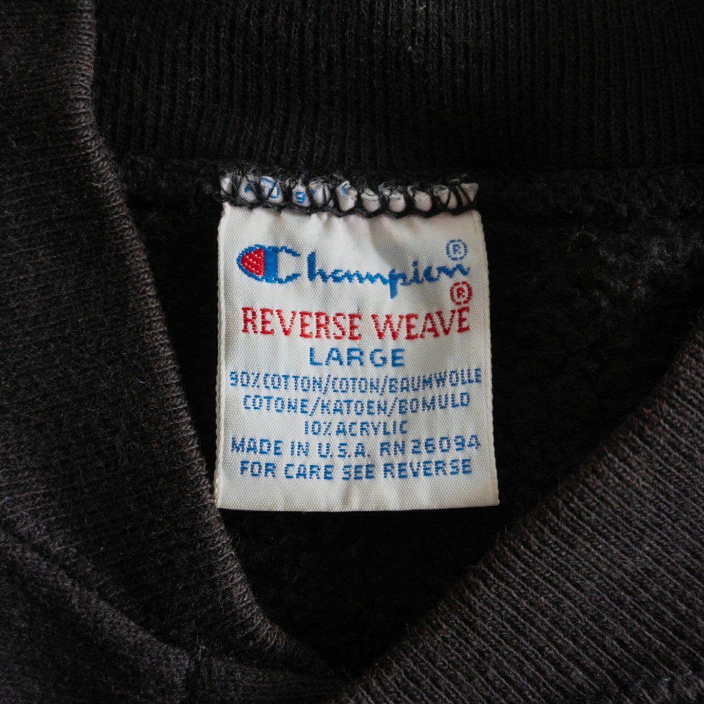 CHAMPION 90s Reverse Weave Snap Cardigan Black Size L