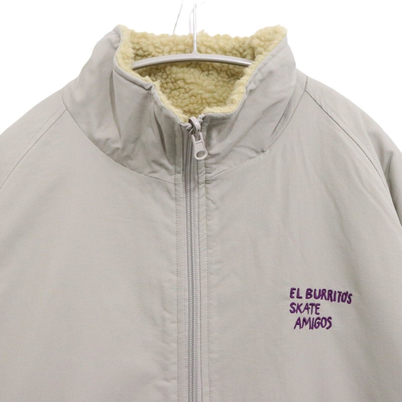 EL BURRITO'S SKATE AMIGOS 25AW Reversible Jacket Gray Size M