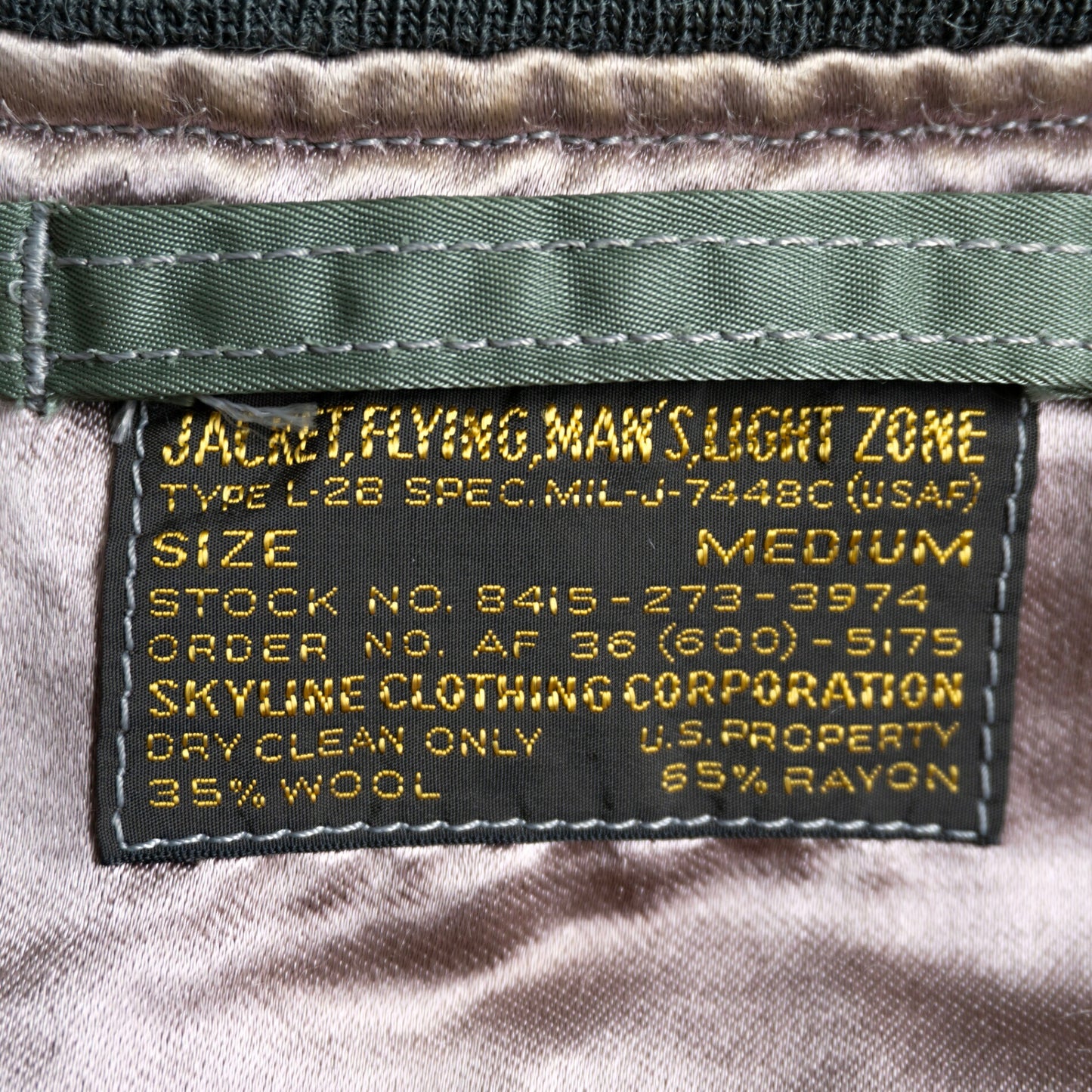 THE REAL MCCOY'S USAF L-2B Flight Jacket Size M