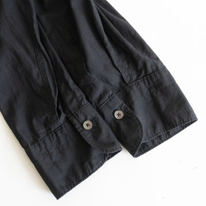 MAATEE&SONS 24SS Black Sheer Cotton Pullover Shirt Size 3