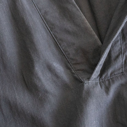 MAATEE&SONS 24SS Black Sheer Cotton Pullover Shirt Size 3
