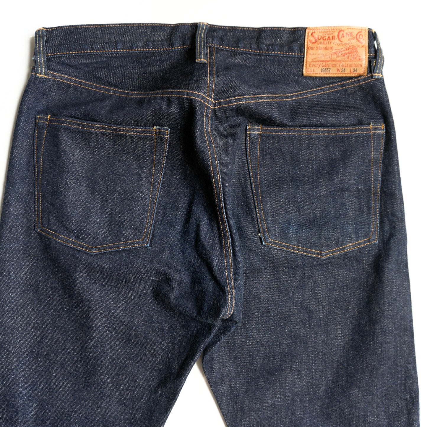 SUGAR CANE Dark Indigo 1955Z 14oz Selvedge Jeans Size 34