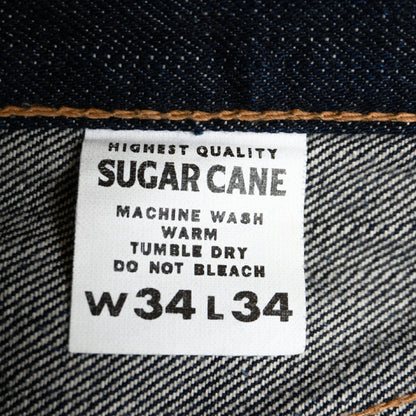 SUGAR CANE Dark Indigo 1955Z 14oz Selvedge Jeans Size 34