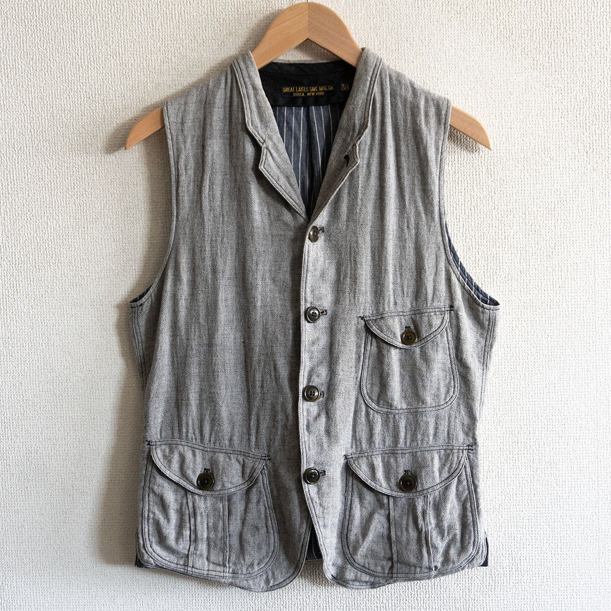FREEWHEELERS GREAT LAKES GMT.MFG.CO. McCormick Vest Size S