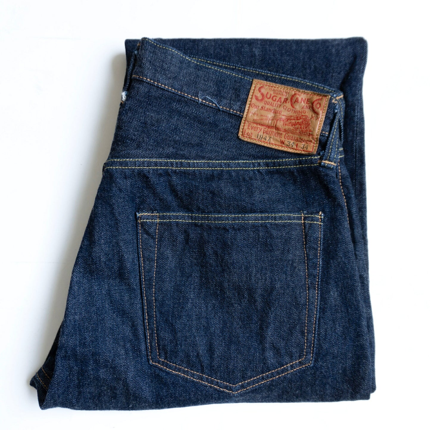SUGAR CANE Dark Indigo 1947 14.25oz Selvedge Jeans Size 34