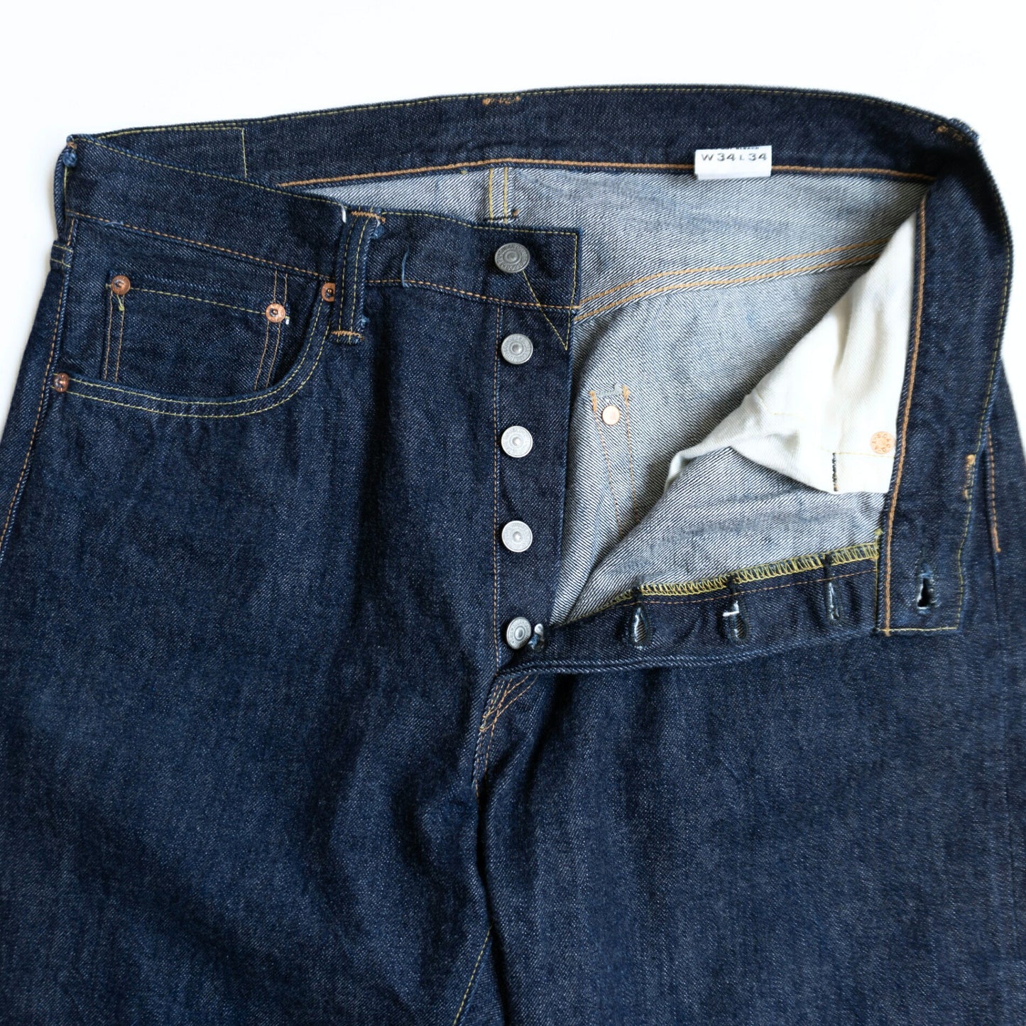 SUGAR CANE Dark Indigo 1947 14.25oz Selvedge Jeans Size 34