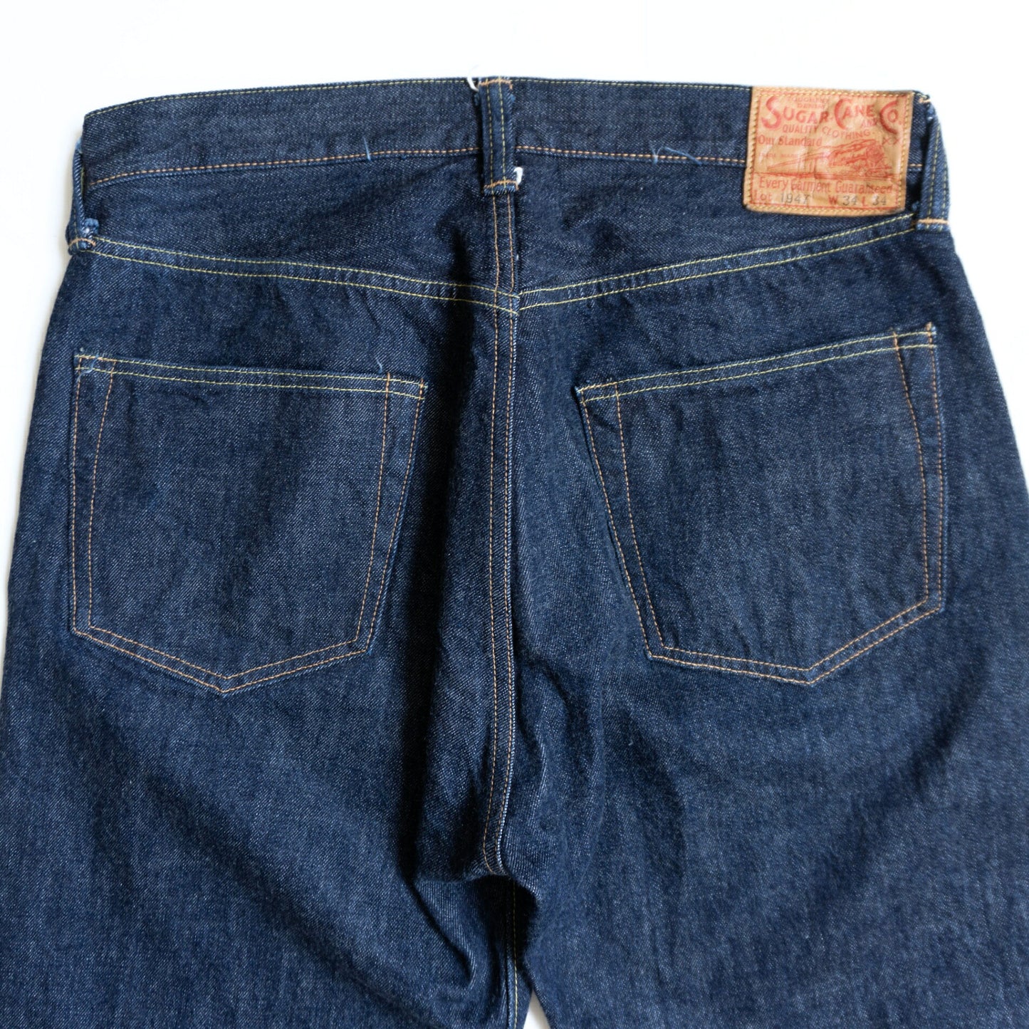 SUGAR CANE Dark Indigo 1947 14.25oz Selvedge Jeans Size 34