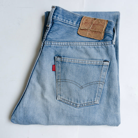 LEVI'S 80s 501 Selvedge Denim Jeans USA Made Size 33×36