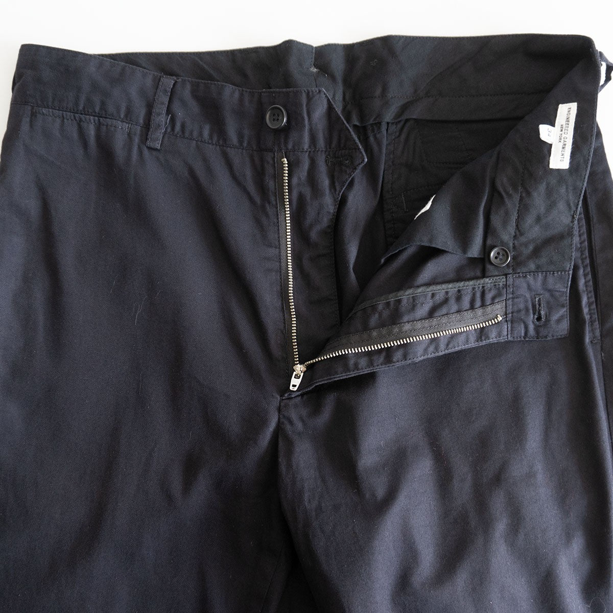 Engineered Garments Dark Navy Cotton Cinch Pants Size 34