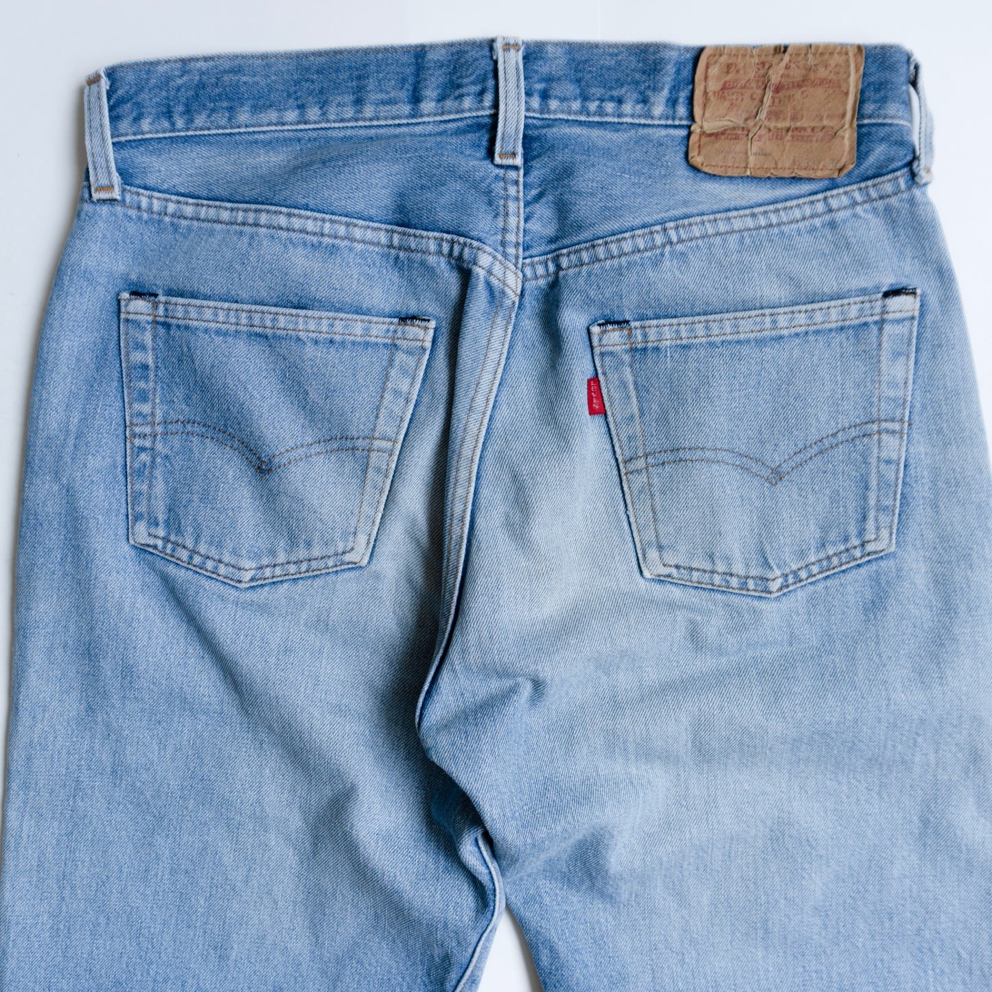 LEVI'S 80s 501 Selvedge Denim Jeans USA Made Size 33×36