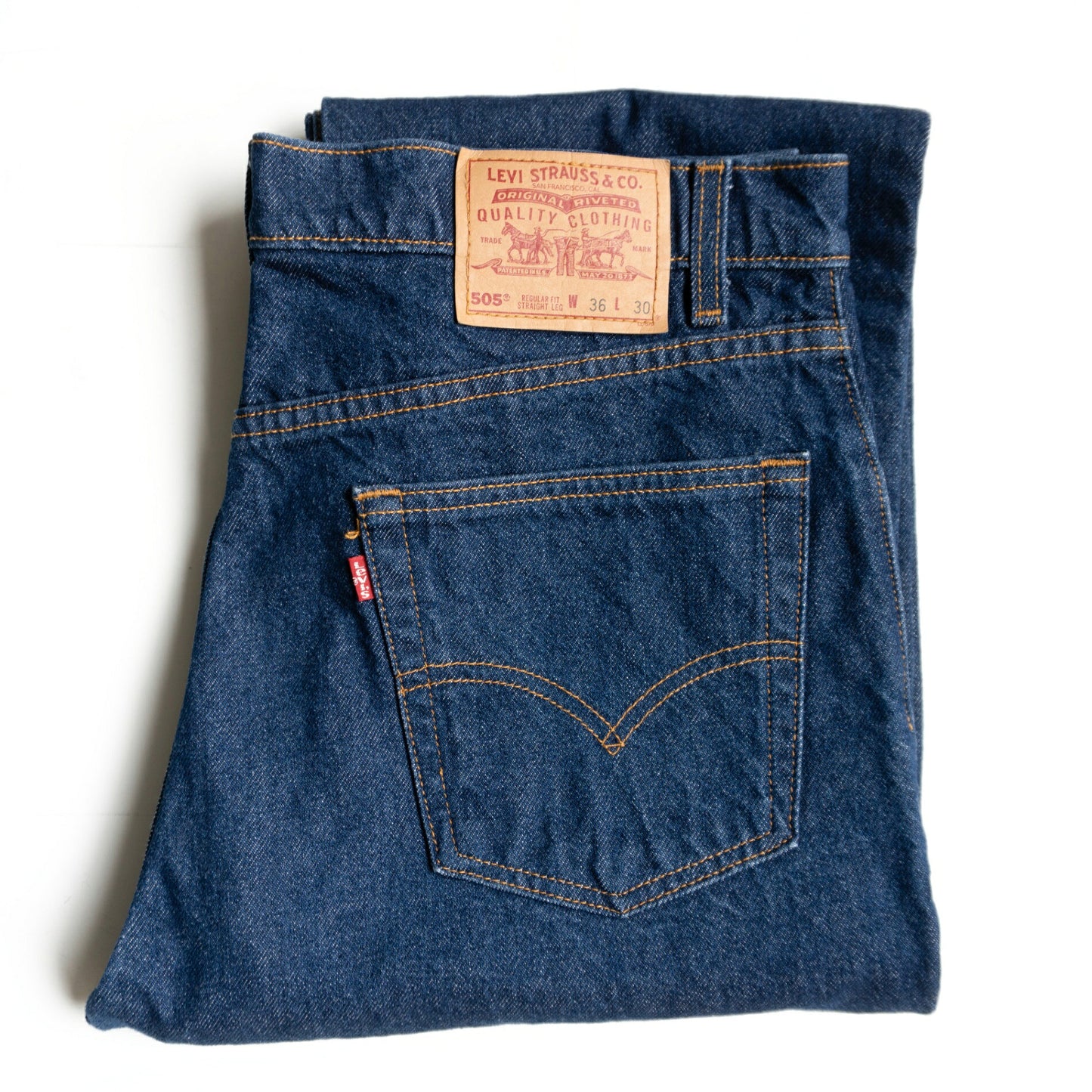 LEVI'S 90s USA Made 505 Straight Jeans Size 36×30