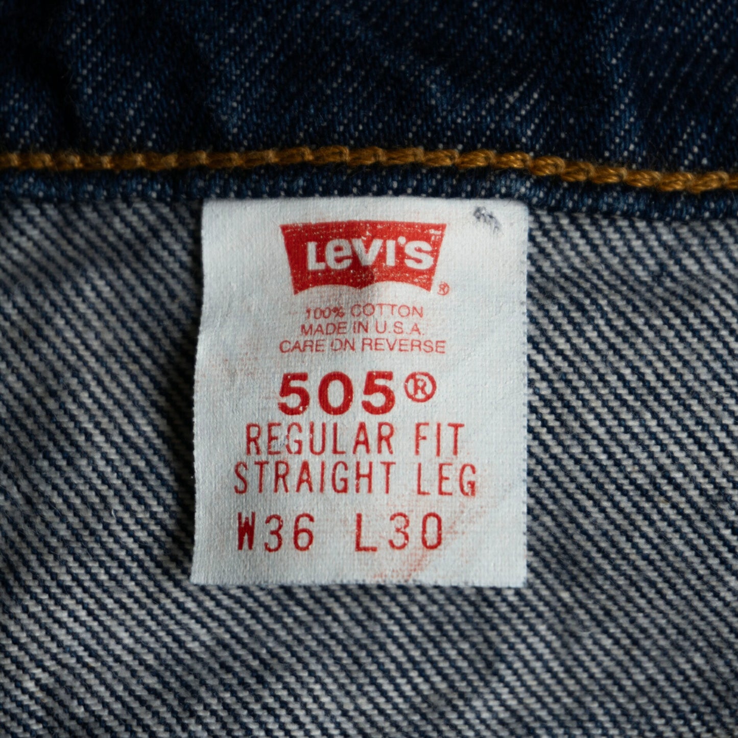 LEVI'S 90s USA Made 505 Straight Jeans Size 36×30