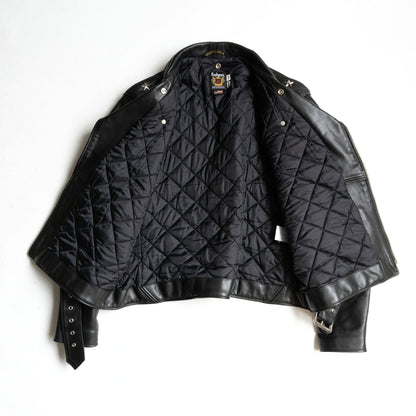 SCHOTT 613UST One Star Double Rider Leather Jacket Size 46